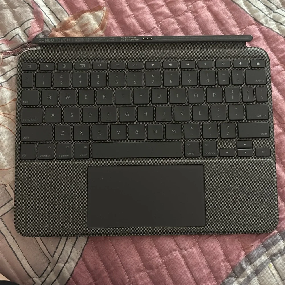 Logitech Black Tablet Keyboard Compact Design
